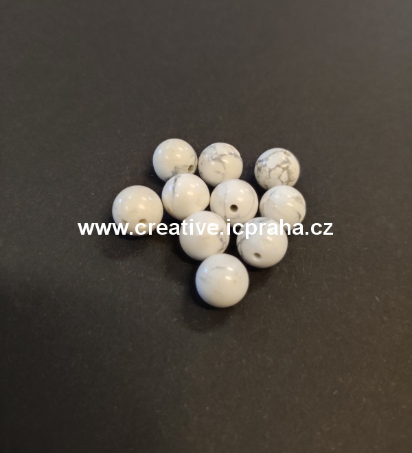 minerály kulička 8mm Magnezit  bal.10ks
